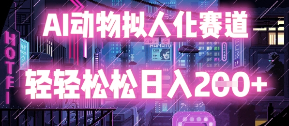 AI动物拟人化赛道，轻轻松松日入2张 - 爱分享爱分享-fenxiang爱分享