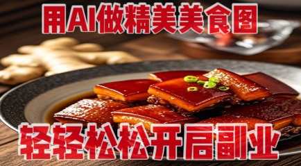 用AI做精美美食图，无需专业设备拍摄，轻轻松松开启副业 - 爱分享爱分享-fenxiang爱分享