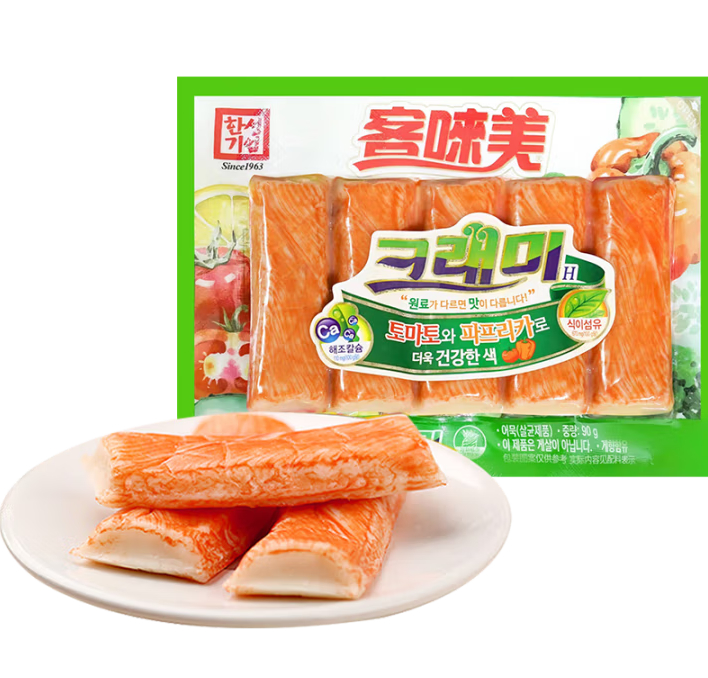 客唻美 韩国进口蟹味棒90g 领 拍 买18.7亓+U Plus17.5亓 *低脂即食 - 线报酷 客唻美 韩国进口蟹味棒90g 领 拍 买18.7亓+U Plus17.5亓 *低脂即食 - 线报酷