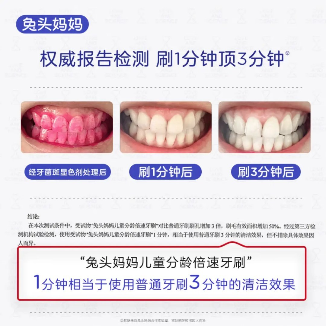 先领159-30 兔头妈妈 儿童倍速分龄牙刷 任选付39.6亓 折9.9/支 *宽幅刷头 - 线报酷 先领159-30 兔头妈妈 儿童倍速分龄牙刷 任选付39.6亓 折9.9/支 *宽幅刷头 - 线报酷