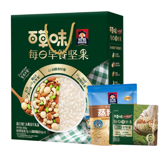 百草味 本味甄果坚果燕麦片840g 19.9亓自营包邮 日常29.9亓 *限北京/天津/广东/新疆/广西爱分享-fenxiang爱分享