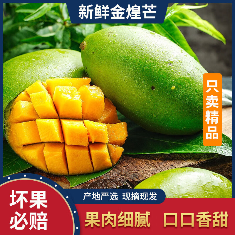 JD 13.90 庾丰.金煌大芒果5斤 单果200g+ 折2.7/斤 包邮活动 如有省省卡2元券更便宜。 - 爱分享爱分享-fenxiang爱分享