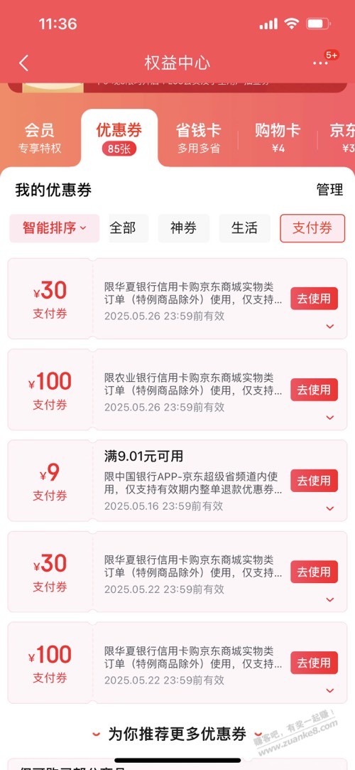BUG支付券没回收 不知道买什么等过期爱分享-fenxiang爱分享